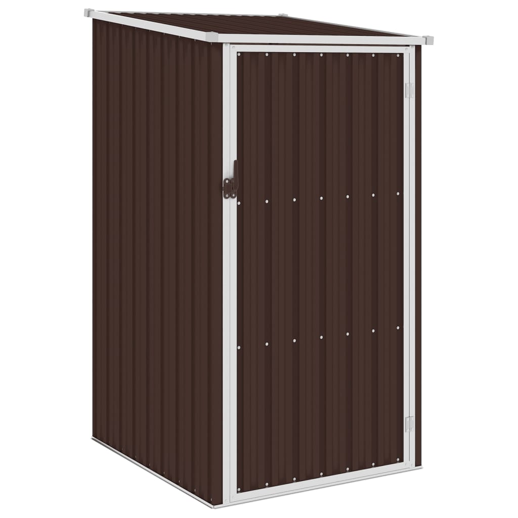 Vidaxl Garden Shed 87x98x159 cm ocynkowana stalowa brąz