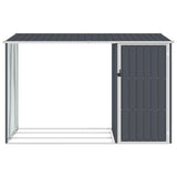 VidaXL Firthoutschuur 245x98x159 cm galvanized steel anthracite