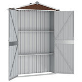 Vidaxl Garden Shed 116x45x175 cm galvanisert stålbrun