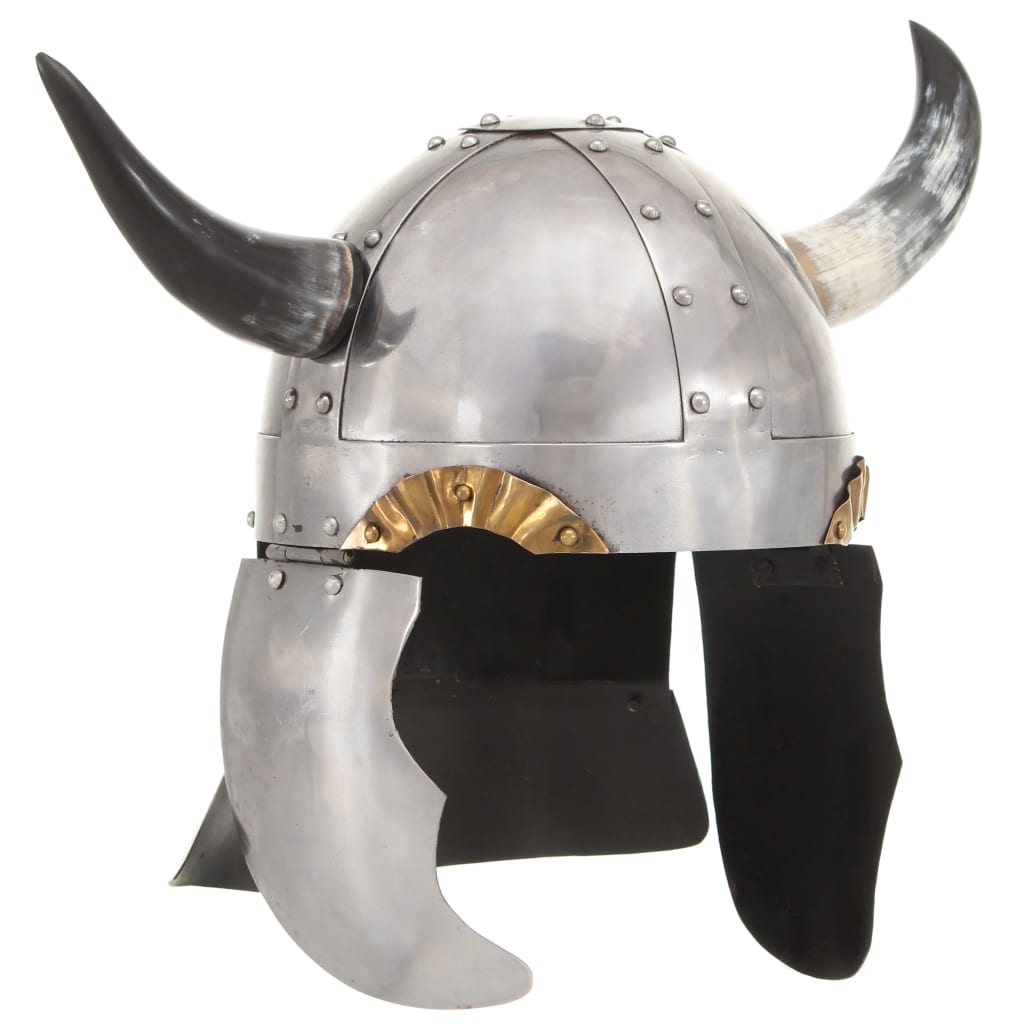 Vidaxl Viking Helma Fantasy Larp Steel Silver Colored