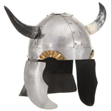 Vidaxl viking casque fantasy larp silver silver colored