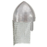 VidaXL Ritterhelm Replik Larp Stahl silberfarben