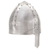 Vidaxl Ridderhelm Medieval Replik Larp Stahl Silberfarbe