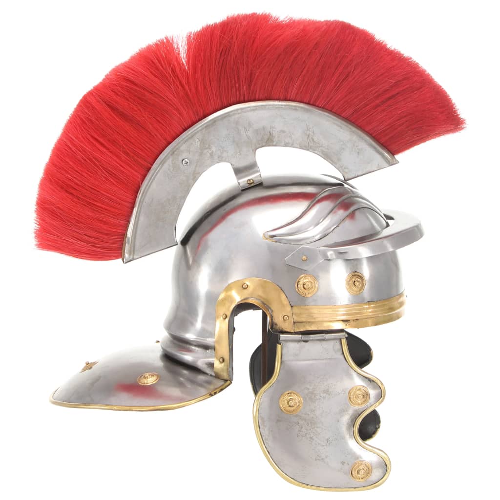 Vidaxl Soldatshelm Roman Replica Steel Silver Colored