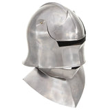 Vidaxl Ridderhelm Medieval Replica Larp Steel Silver Colored