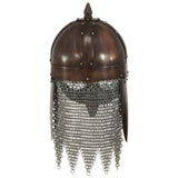 VidaXL Wikingerhelm Replik Larp Stahl kupferfarben