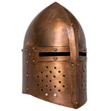 Vidaxl Ridderhelm Medieval Replik Larp Staal Kupfer -Colored