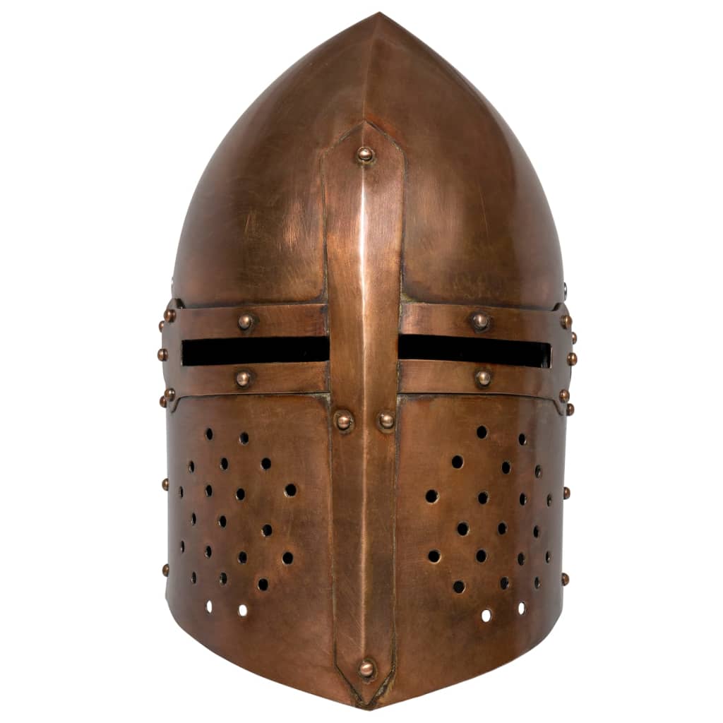 Vidaxl Ridderhelm Medieval Replica LARP Staal Copper -Colored