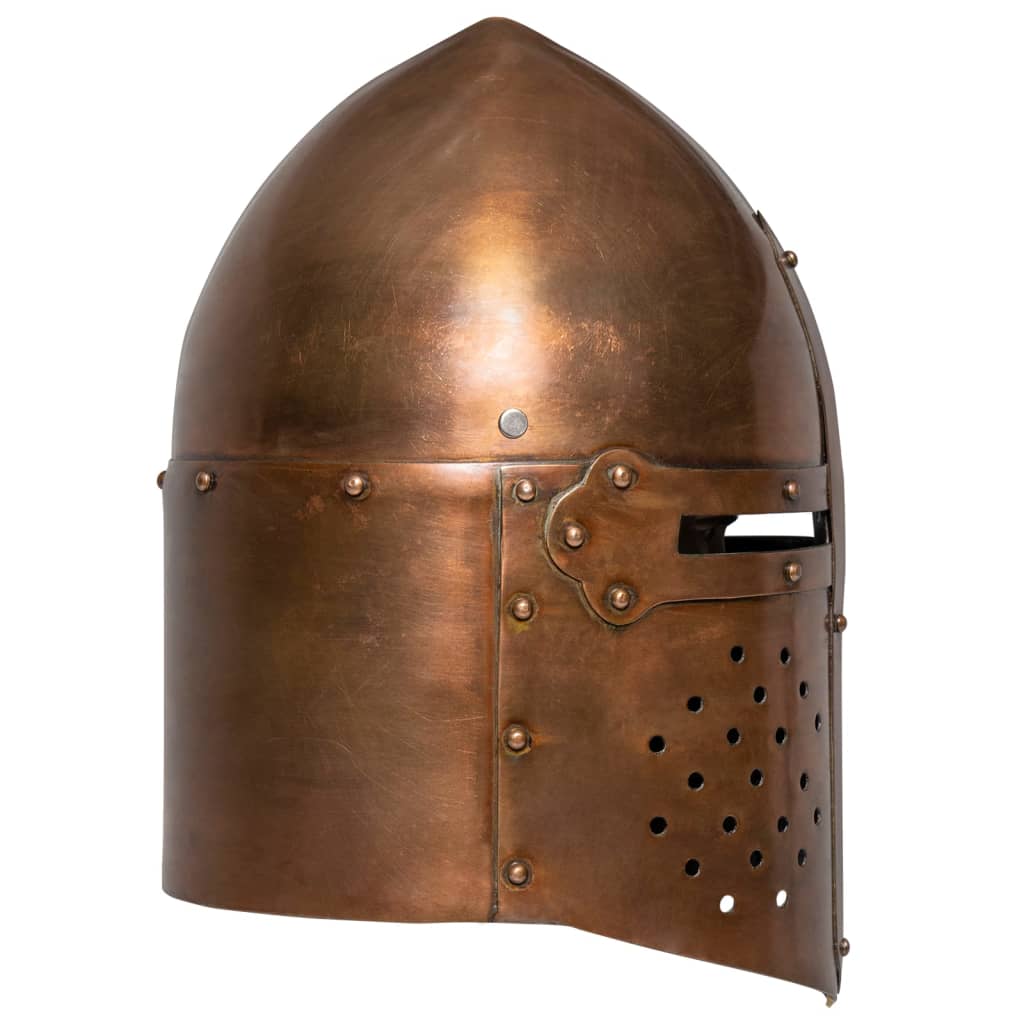 Vidaxl Ridderhelm Medieval Replica Larp Staal Copper -Colored