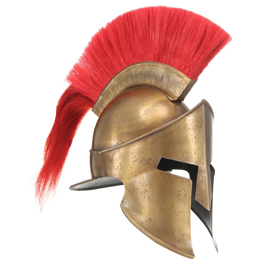 Vidaxl Soldatenhelm Greek Replica Larp Steel Brass -Colored