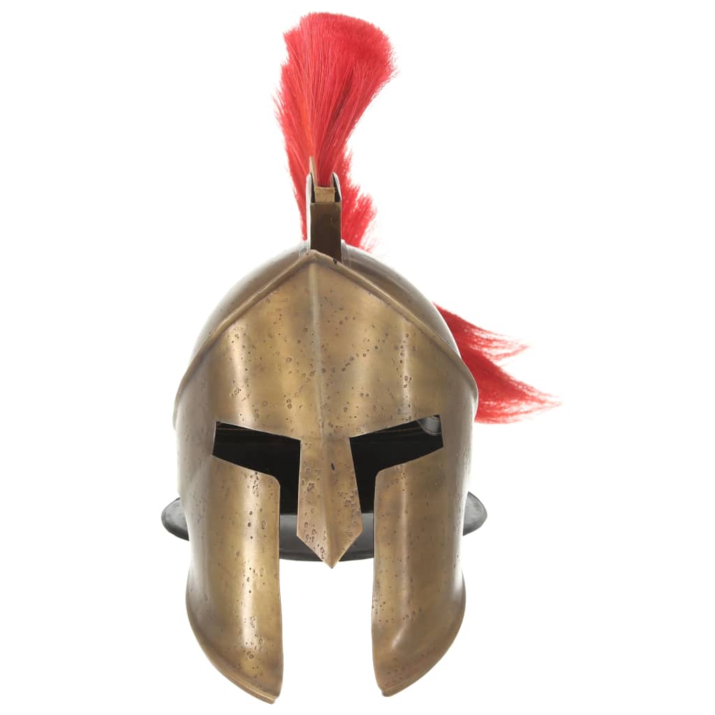 Vidaxl Soldatenhelm Greek Replica Larp Steel Brass -Colorado