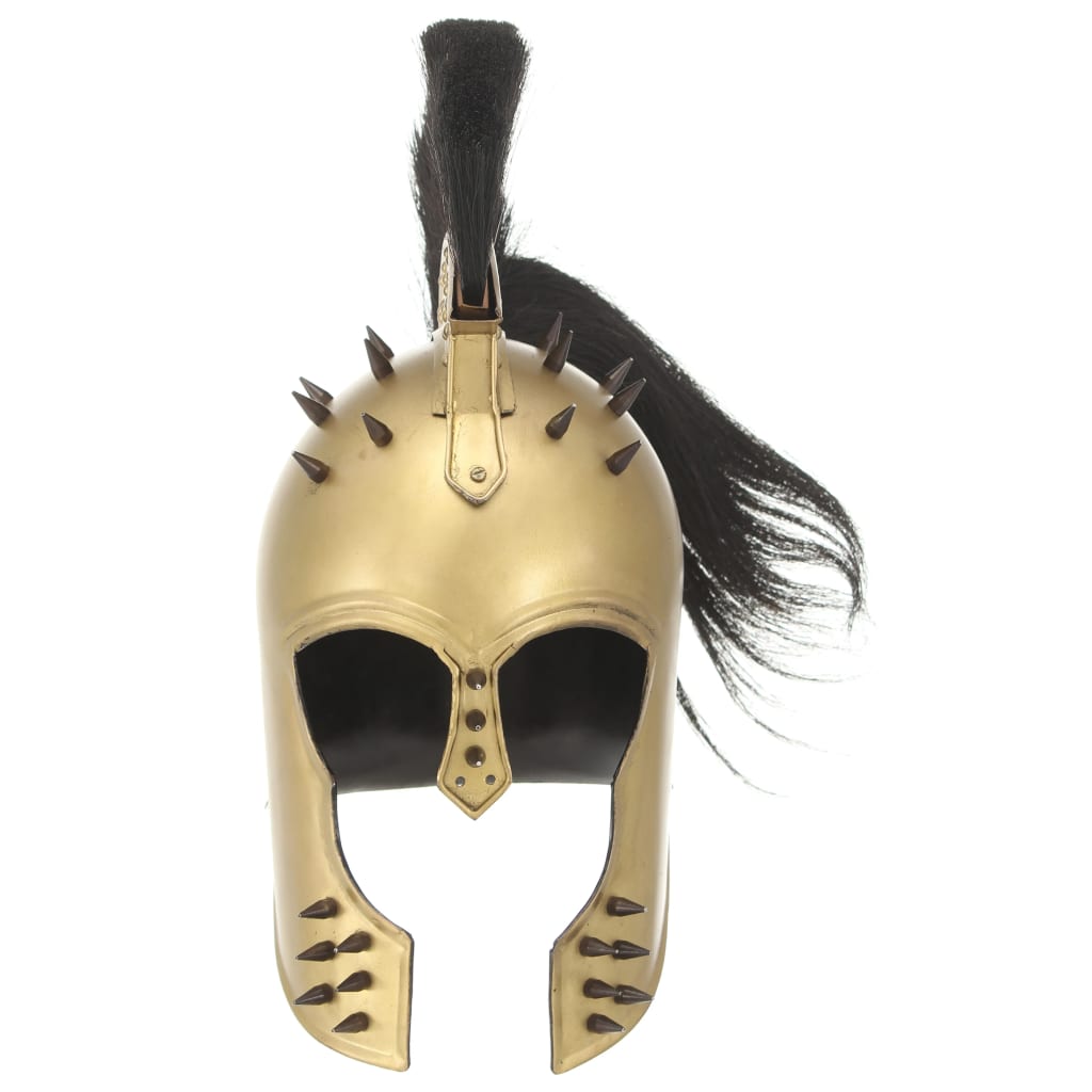 Vidaxl Soldatenhelm Greek Replica Larp Steel Brass -Colorado