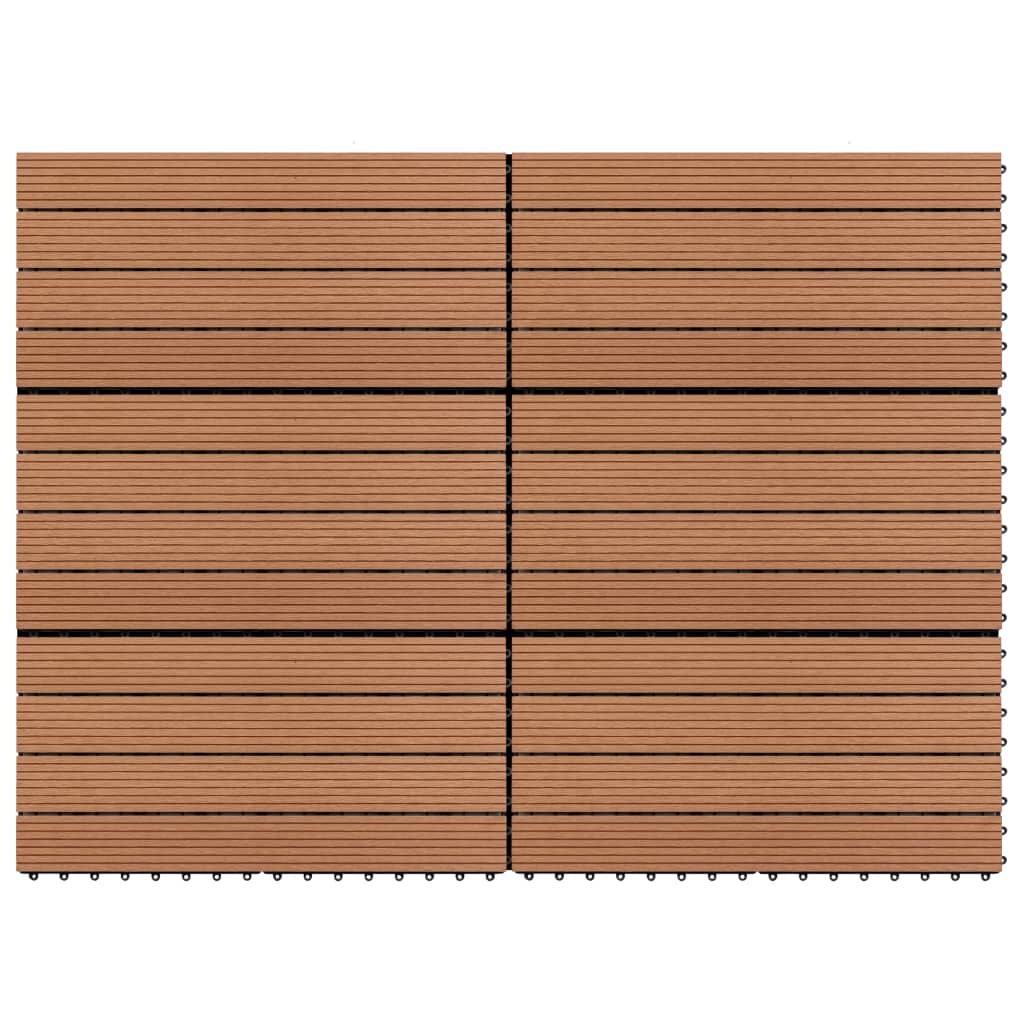 Vidaxl Płytki 6 szt. 1m² 60x30 cm HKC Brown