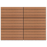 BIDAXL TILES 6 st 1m² 60x30 cm HKC Brown