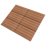 Vidaxl tile 6 PCs 1m² 60x30 cm hkc brong