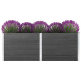 Plantador Vidaxl elevado 250x50x91 cm HKC Gray