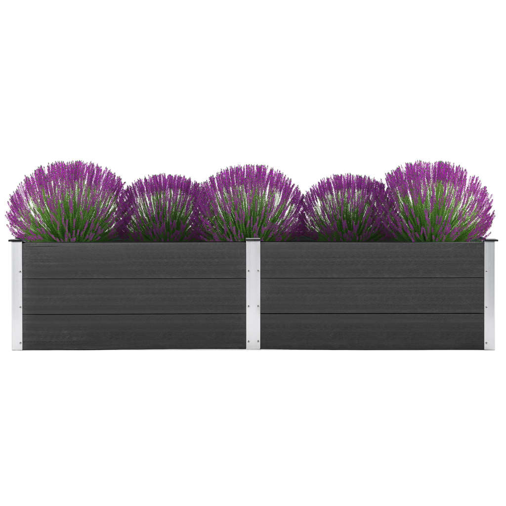 VidaXL Plantenbak verhoogd 250x100x54 cm HKC grijs