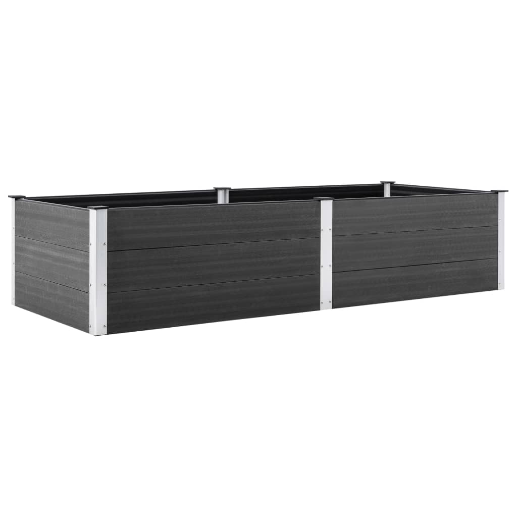 Vidaxl Planter surélevé 250x100x54 cm HKC Gray