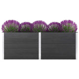 Vidaxl Planter elevado 250x100x91 cm HKC Gray