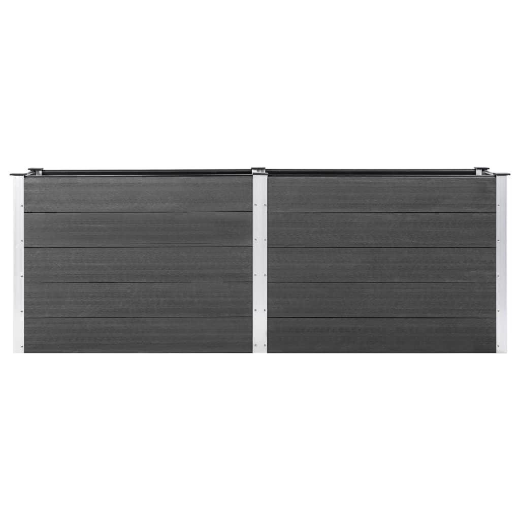 Vidaxl Planter elevado 250x100x91 cm HKC Gray