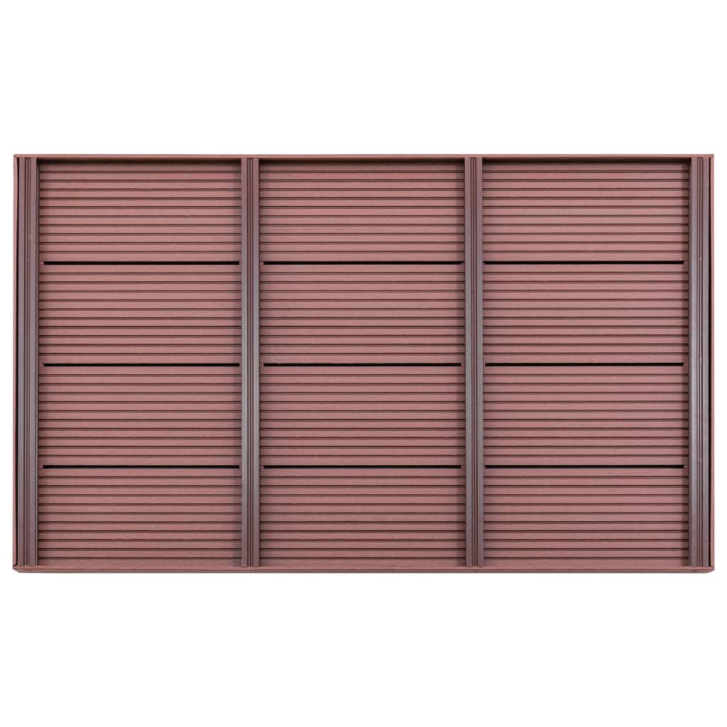 Élément de plancher Vidaxl pour Solardouche 101x63x5.5 cm HKC Brown