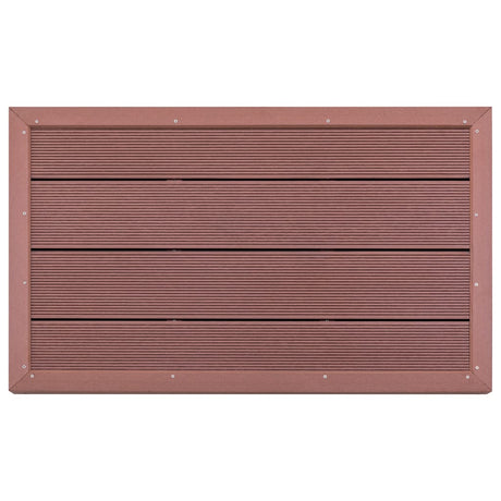 Vidaxl -Bodenelement für Solardouche 101x63x5,5 cm HKC Braun