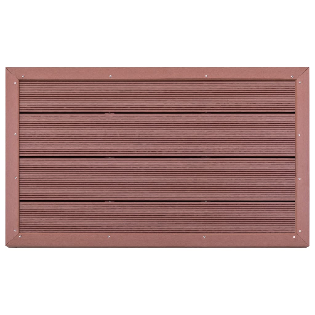 Elemento de piso Vidaxl para Solardouche 101x63x5.5 cm HKC Brown