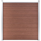 Vidaxl fence 180x186 cm HKC Brown