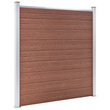 Vidaxl Fence 180x186 cm HKC Brown