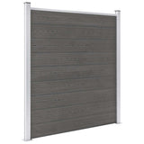 Vidaxl -Zaun 180x186 cm HKC Grau