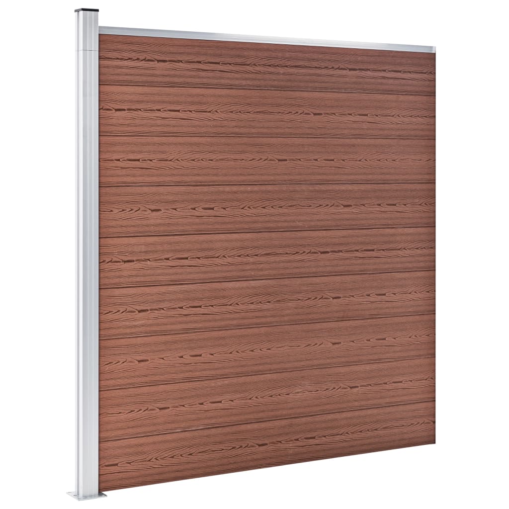 Vidaxl fence 175x186 cm HKC Brown