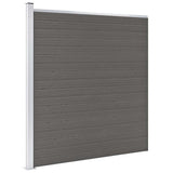 Vidaxl -Zaun 175x186 cm HKC Grau