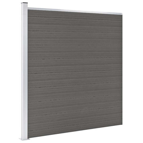 Vidaxl -Zaun 175x186 cm HKC Grau