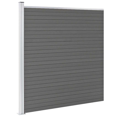 Vidaxl -Zaun 175x186 cm HKC Grau