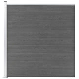 Vidaxl -Zaun 175x186 cm HKC Grau