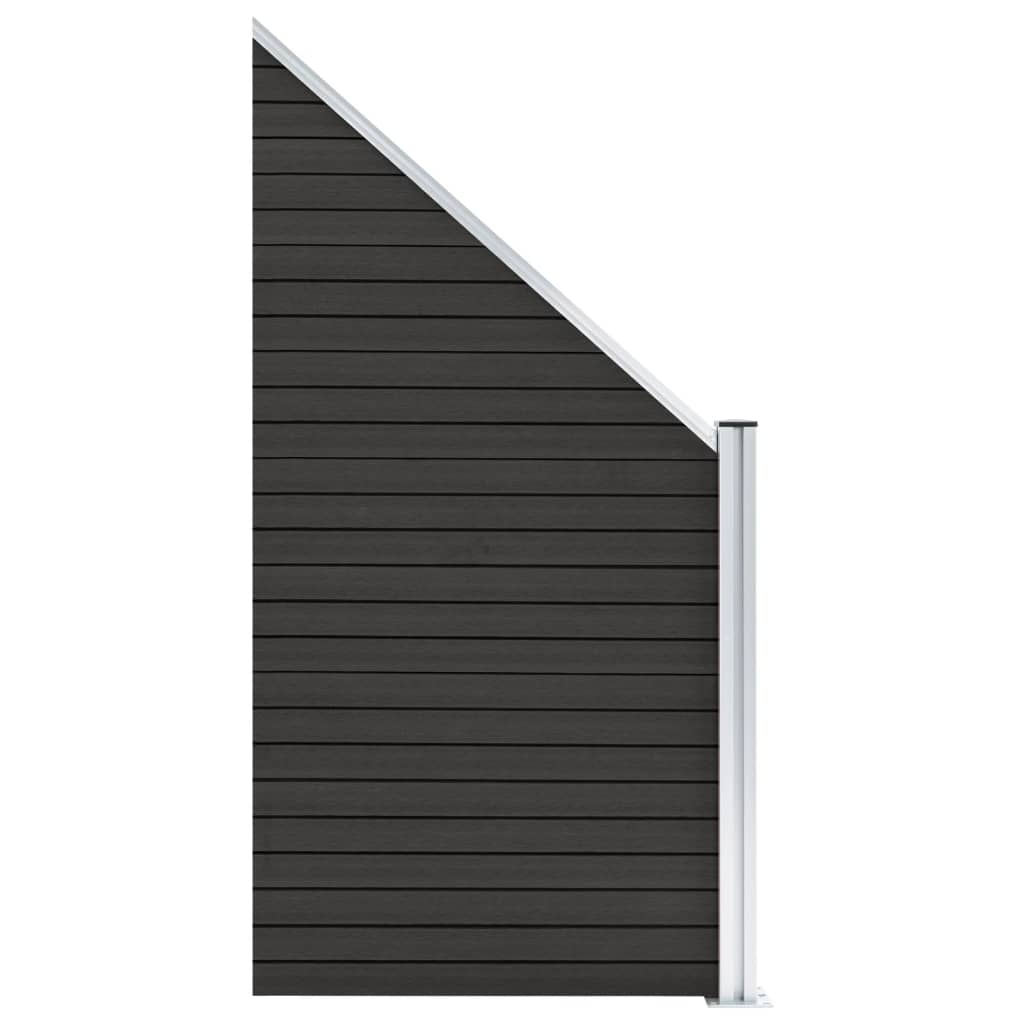 Vidaxl fence panel 95x (105-180) cm HKC Gray