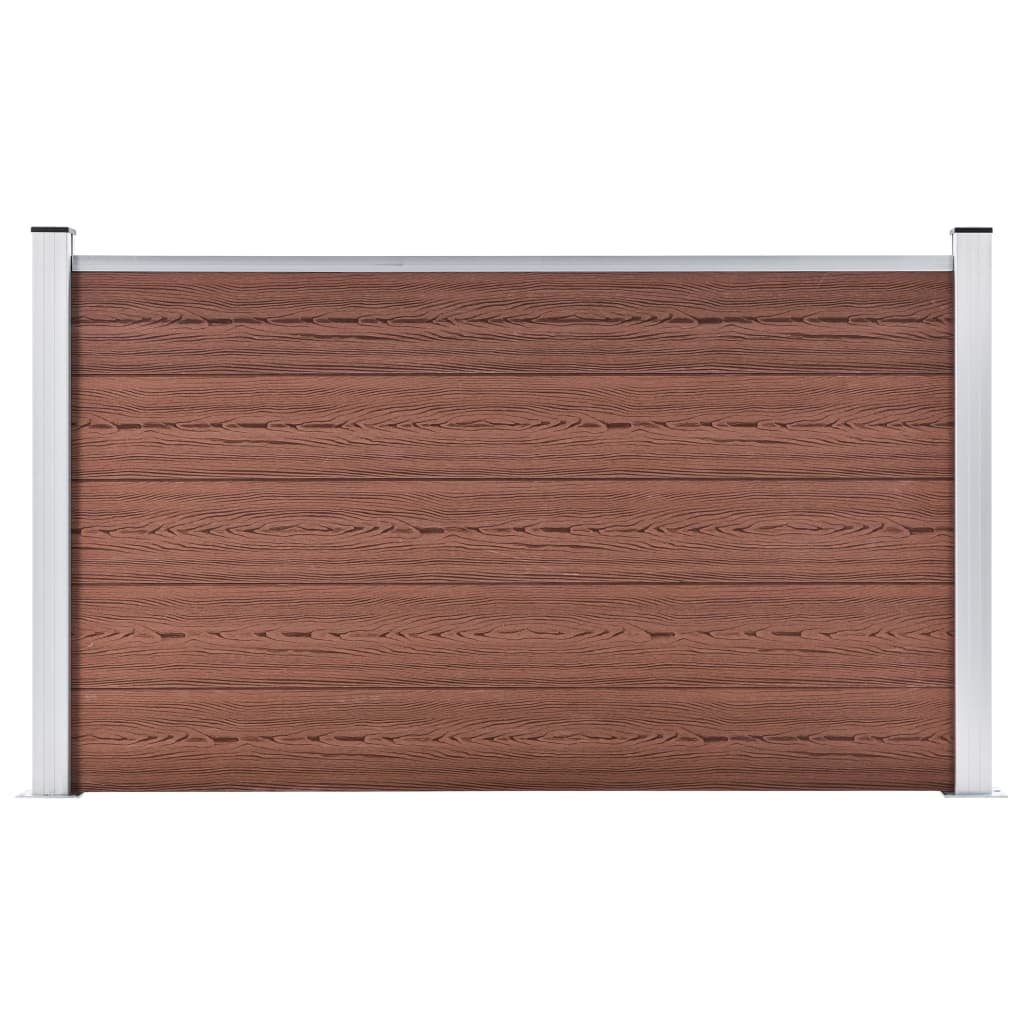 Vidaxl -Zaun 180x105 cm HKC Brown