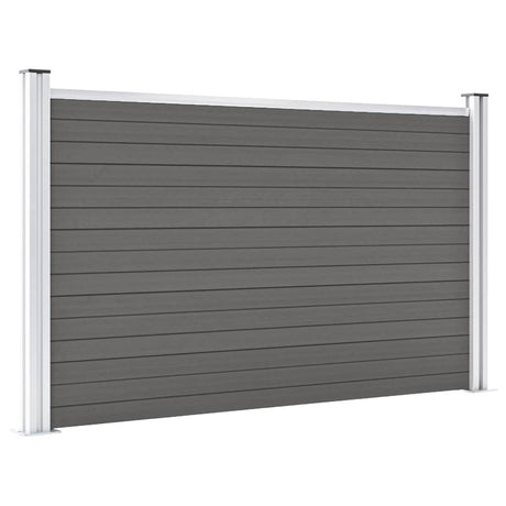 Vidaxl -Zaun 180x105 cm HKC Grau
