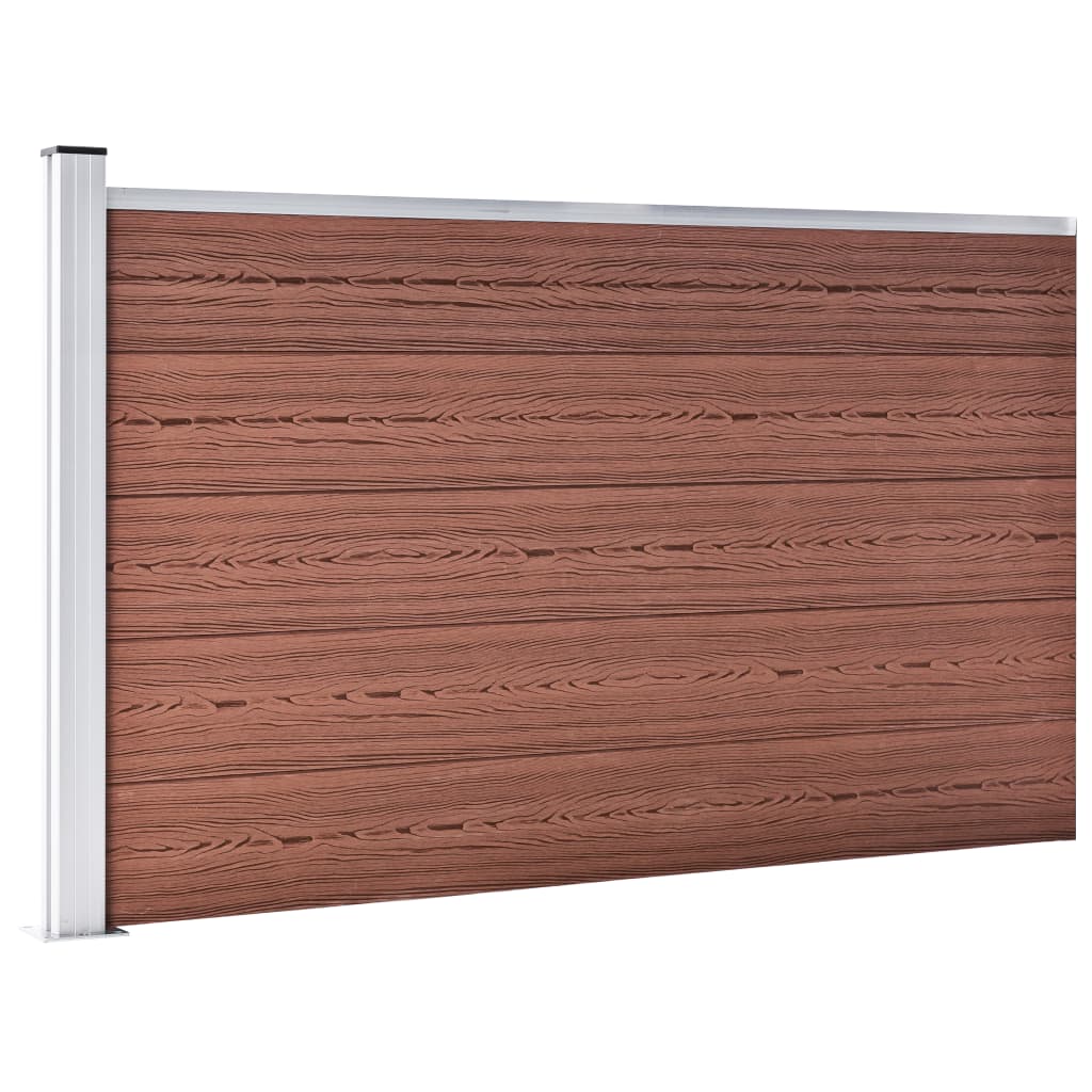 Vidaxl Fence 175x105 cm HKC Brown