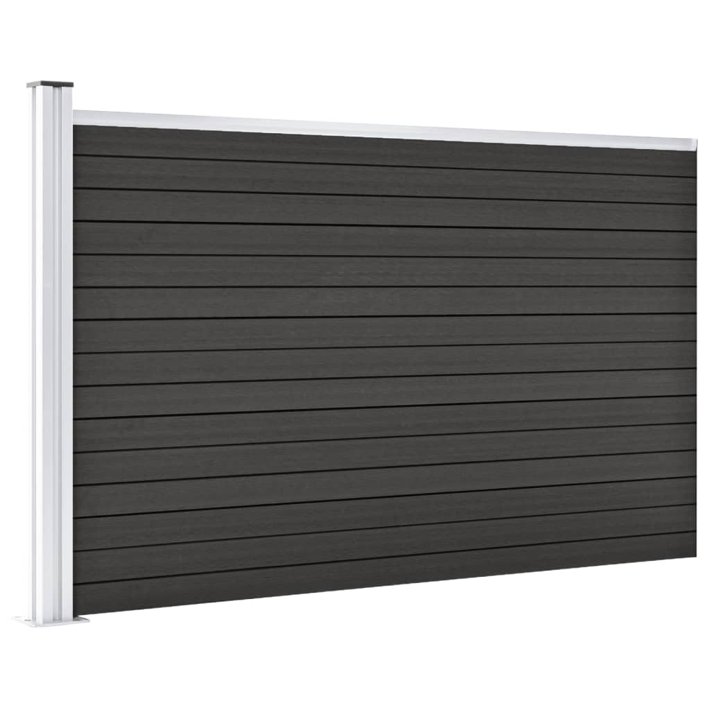 Vidaxl fence 175x105 cm HKC Gray