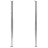 Vidaxl Zaunpfosten 2 St 185 cm Aluminium