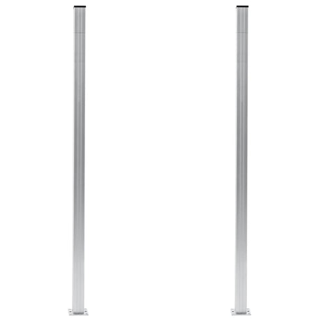 Vidaxl Zaunpfosten 2 St 185 cm Aluminium