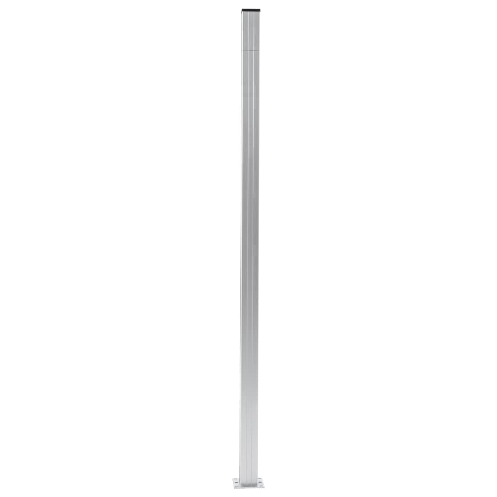 Vidaxl Fence Posts 3 St 185 cm Aluminium