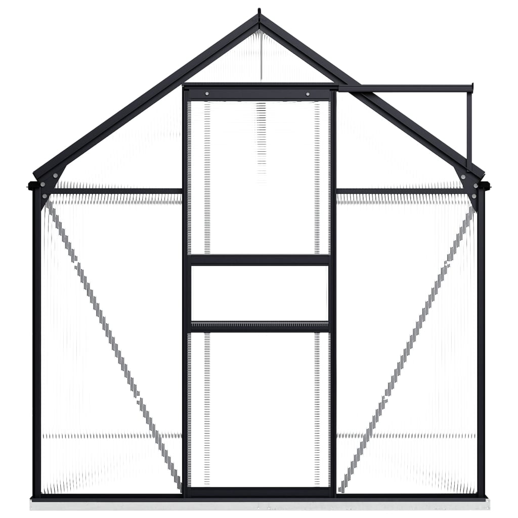 VidaXL TUINKAS with basic frame 4.75 m² Aluminum anthracite -colored