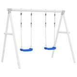 VIDAXL Swing -Sitze 2 ST mit Seilen 37x15 cm Polyethylenblau