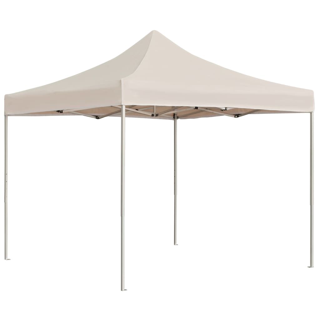 Vidaxl partyTent professionellt vikbar 2x2 m aluminiumkräm