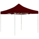 Vidaxl PartyTent Profesjonalnie składany 2x2 M Aluminium Bordeaux Red