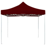 Vidaxl Partytent professionell faltbar 2x2 M Aluminium Bordeaux Rot