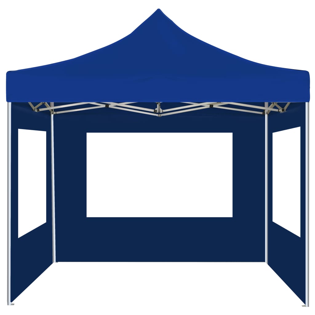 Vidaxl PartyTent pliable avec des murs Bleu en aluminium 2x2 m