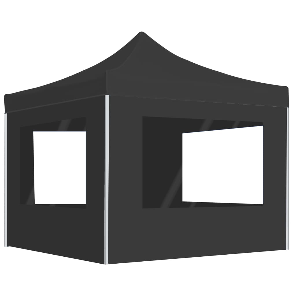 Vidaxl PartyTent pliable avec des murs anthracite en aluminium 2x2 m